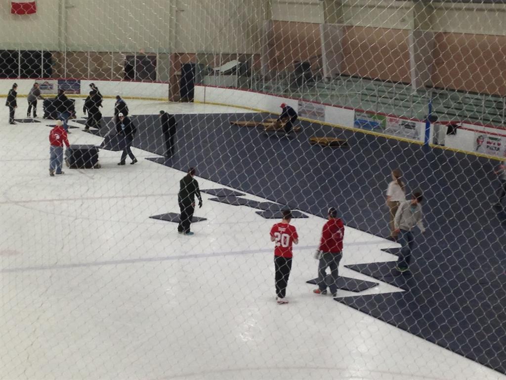 Civic Arena Dry Floor Installation